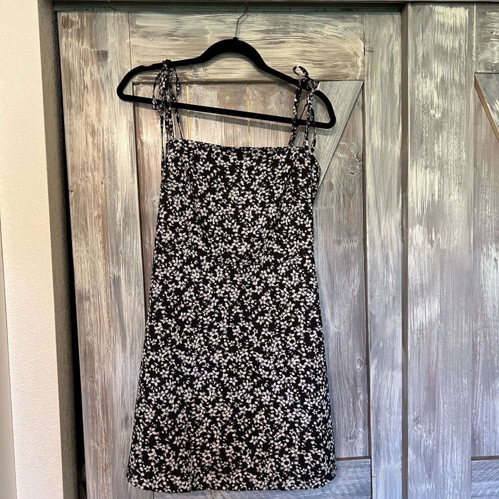 Ditsy floral sundress with tie straps